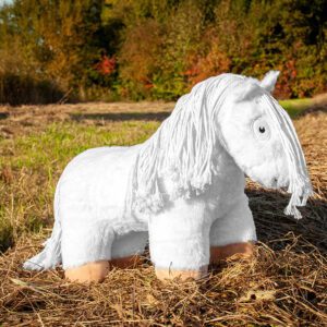 Crafty Ponies cheval en peluche Blanc (48 cm) avec livret d'instructions